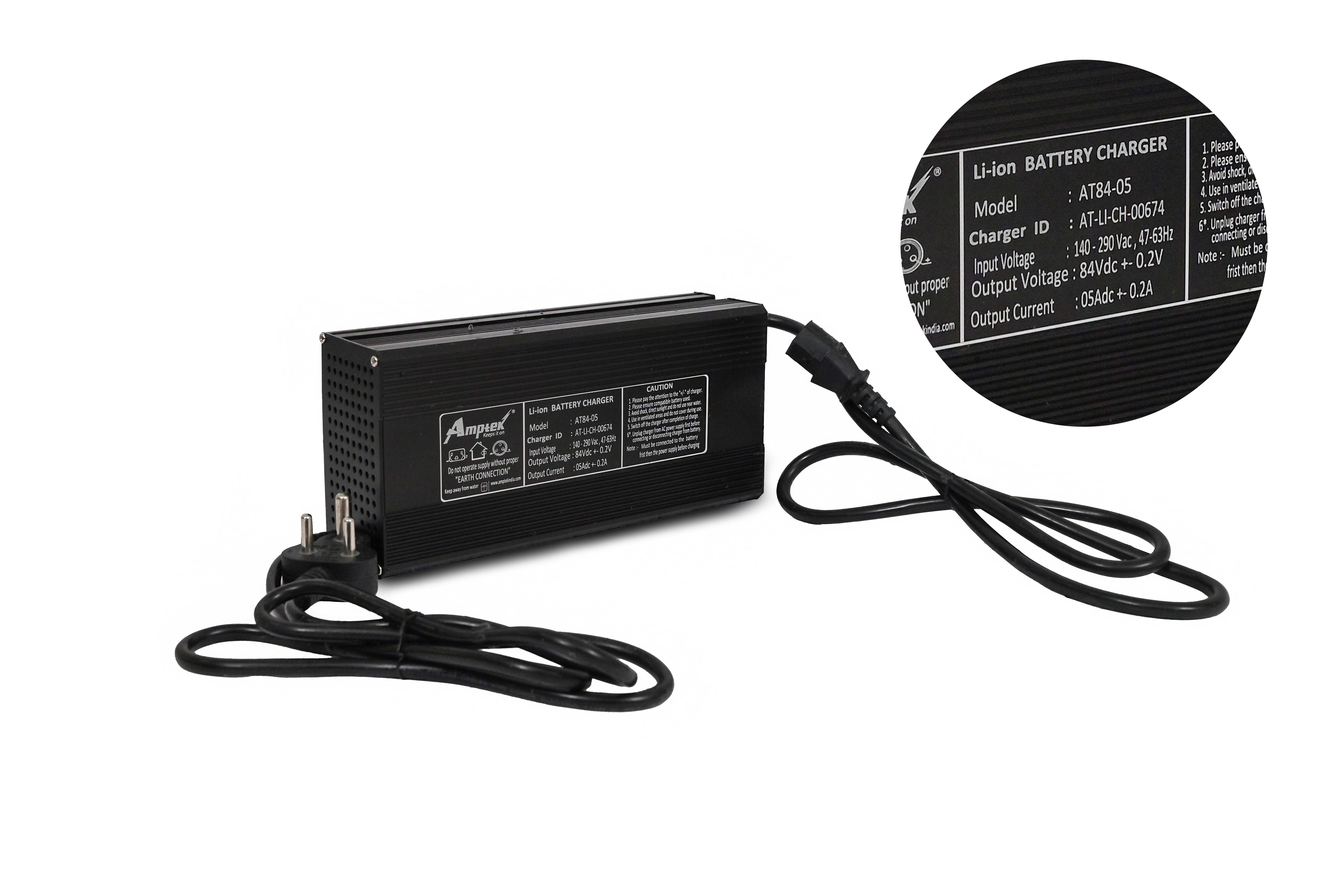 Lithium Battery Charger  84V6A NMC Manufacturer in India